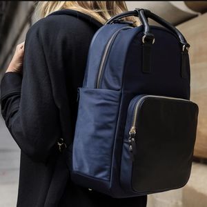Lo & Sons Rowledge Navy with Camel interior size L